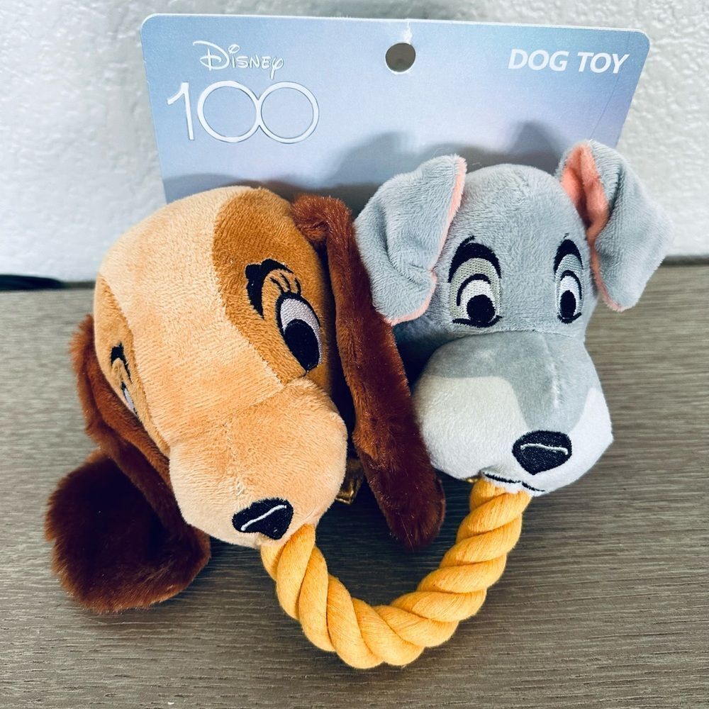 Disney Lady & The Tramp Plush Spaghetti Rope Dog Plush Toy